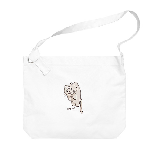 つられ猫トム Big Shoulder Bag