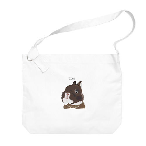 こあ君のうさぎさんグッズ達🐰 Big Shoulder Bag