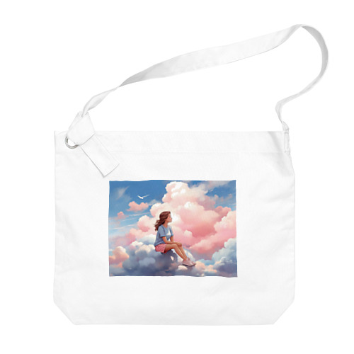 雲の上の少女 Big Shoulder Bag