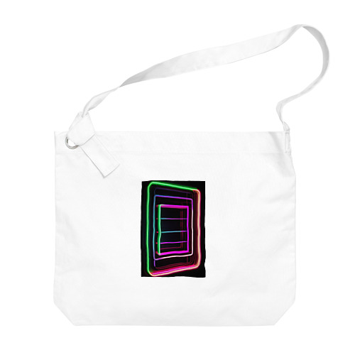 Abstract_Neonsign Big Shoulder Bag