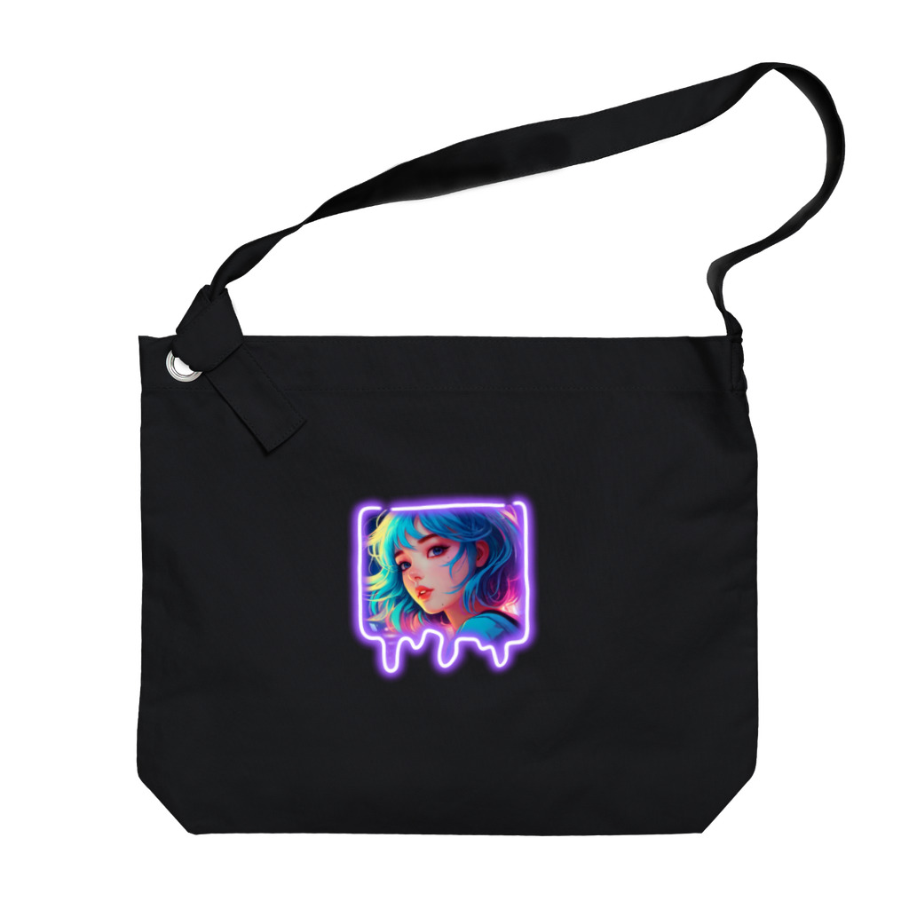 酒酔屋の爽ちゃんのneon girl Big Shoulder Bag