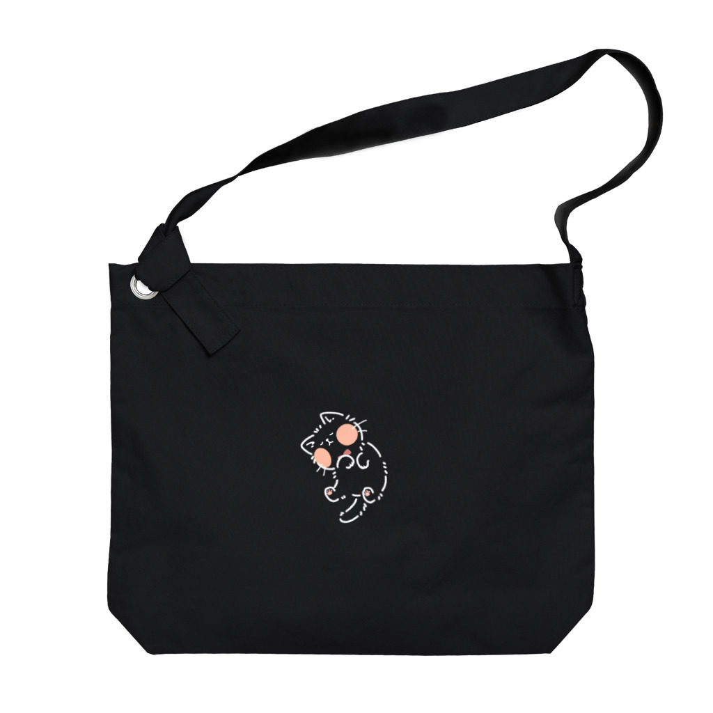 *hanami*のすやすやにゃんこ。 Big Shoulder Bag