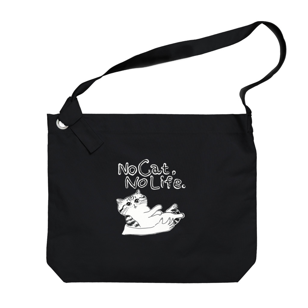 TomoshibiのNo Cat, No Life.  抱っこ猫 Big Shoulder Bag