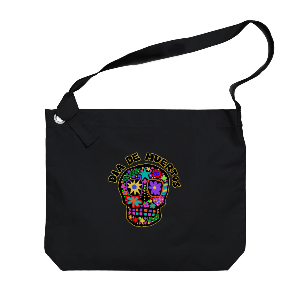 sandy-mのメキシコ風ドクロ Dia de muertos Big Shoulder Bag