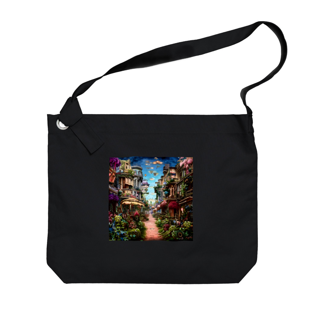 Kinpiragobohのスチームパンク植物世界 Big Shoulder Bag