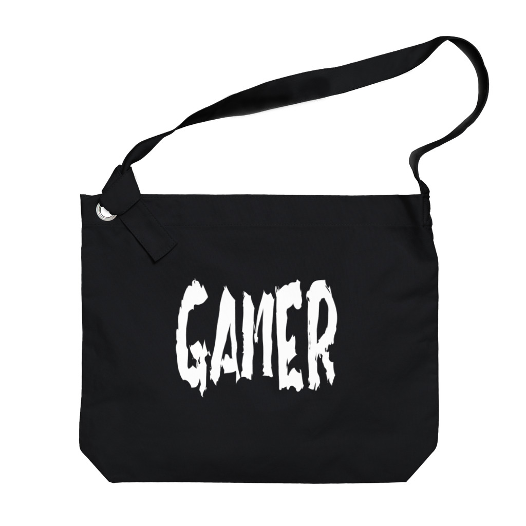 MtDesignShopのGAMER(白) Big Shoulder Bag