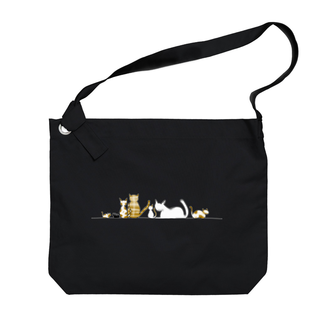 OHJUYAのCat Gathering【猫集会】 Big Shoulder Bag