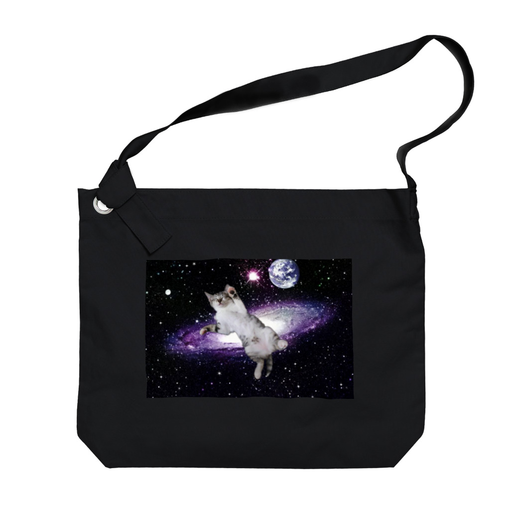 ねこあんしえるの宇宙ネチコ ５ Big Shoulder Bag