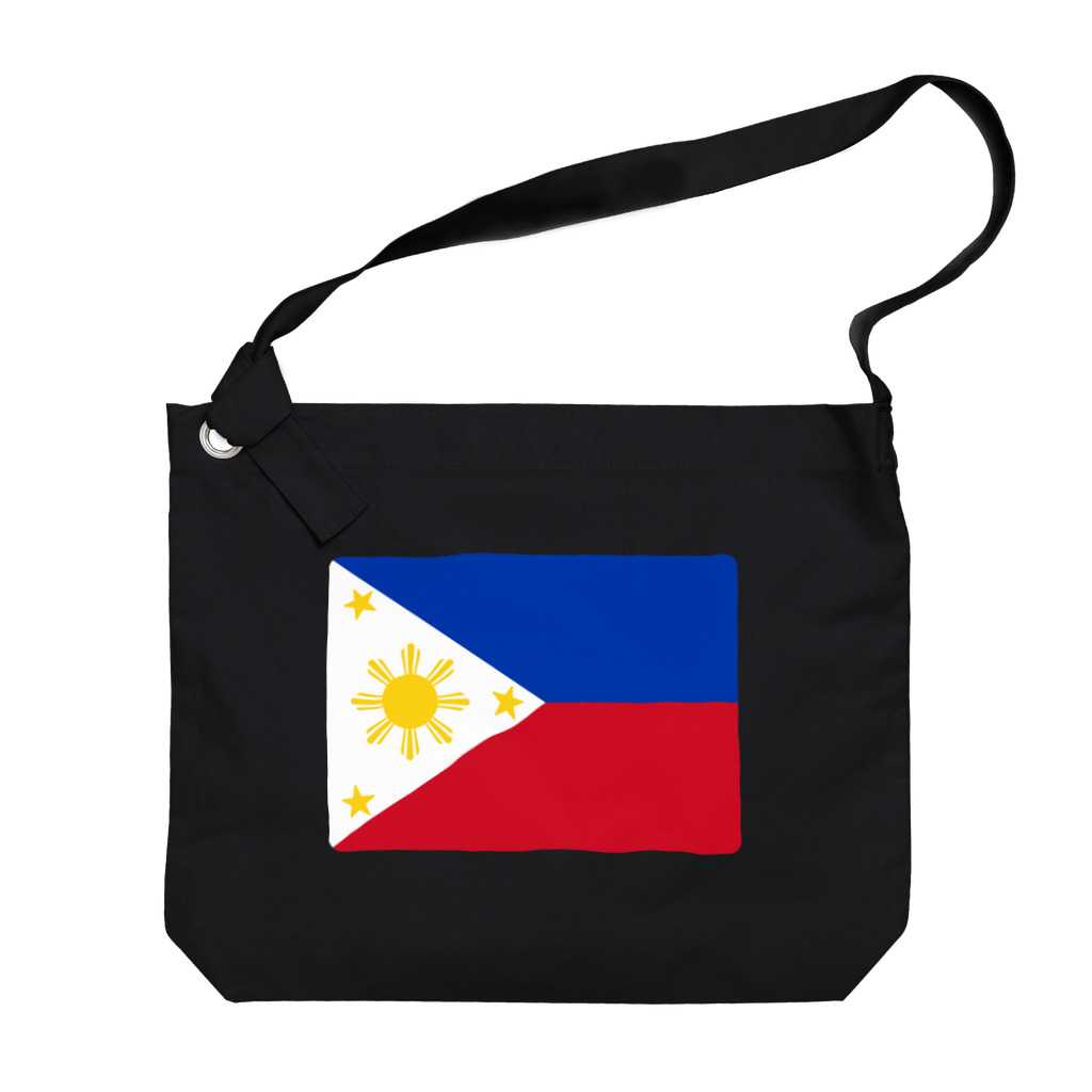 お絵かき屋さんのフィリピンの国旗 ビッグショルダーバッグ