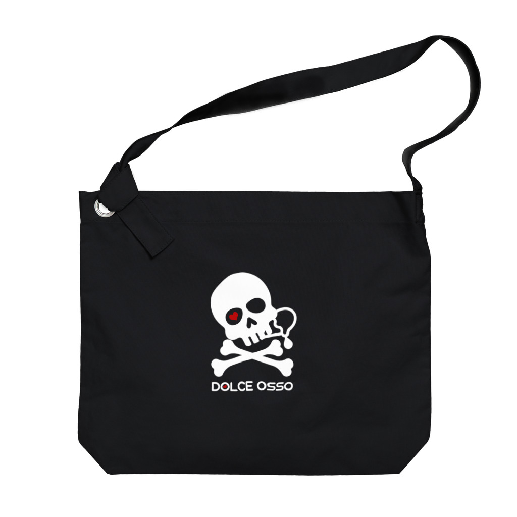DOLCEOSSOのDOLCE OSSO ”ドルチェオッソ”　ホワイト　 Big Shoulder Bag