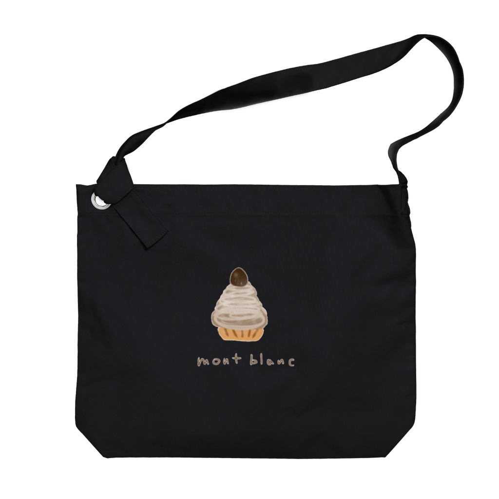 rurugirlのモンブラン（ロゴ） Big Shoulder Bag