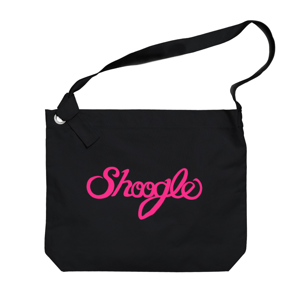 週刊少年ライジングサンズのShoogle(シューグル)ロゴ ピンク Big Shoulder Bag