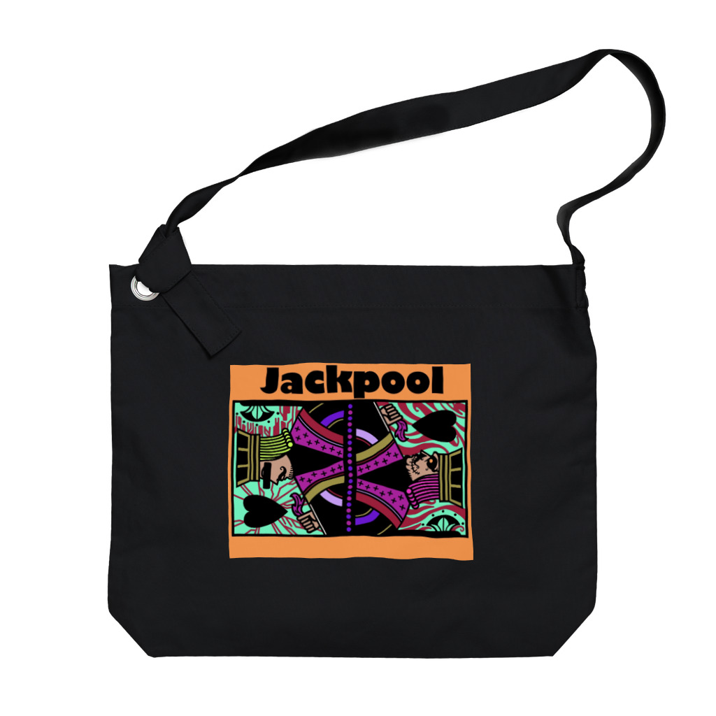 Jackpool のJackpoolトランプ柄 Big Shoulder Bag