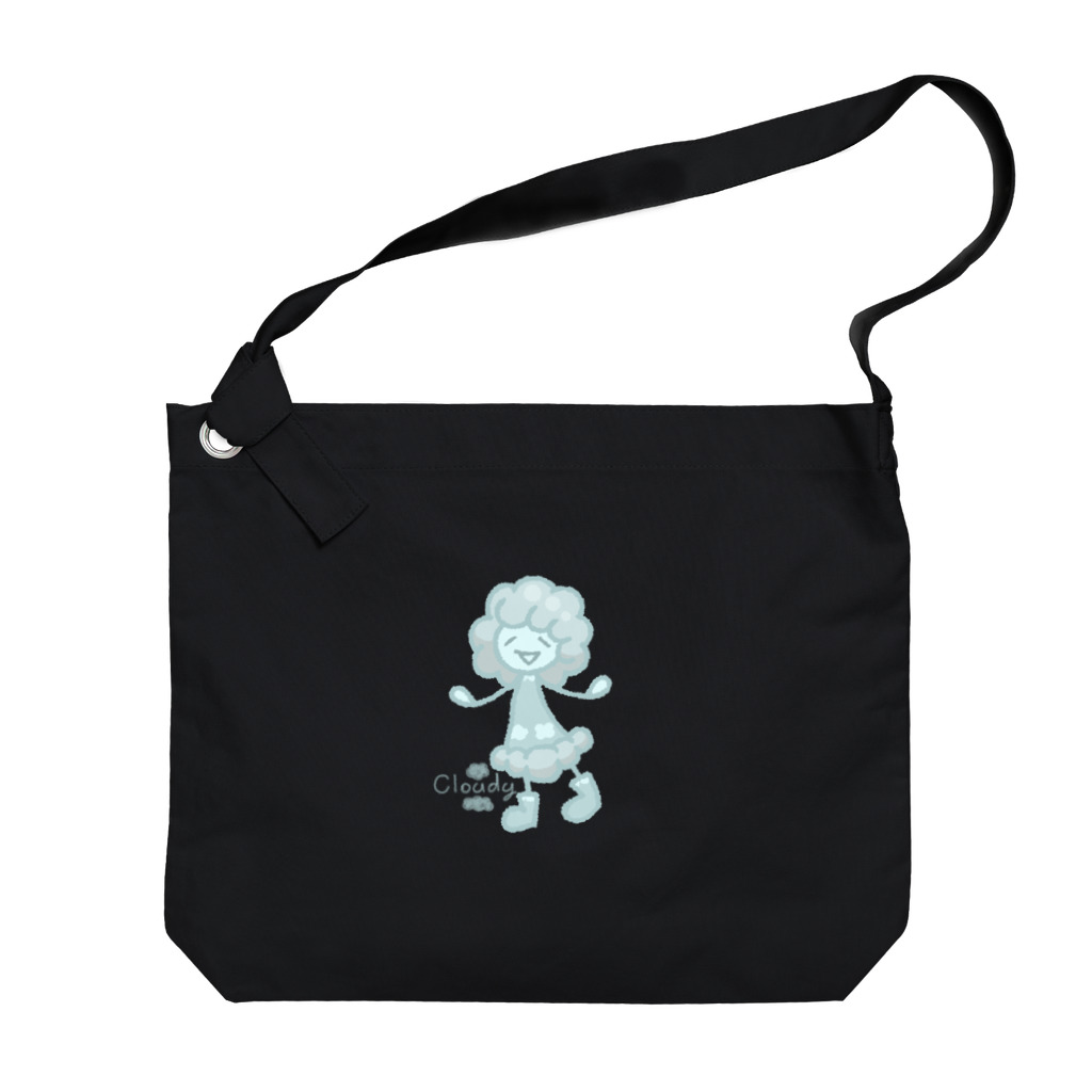 ウサネコのウェザーず＊クモリちゃん Big Shoulder Bag