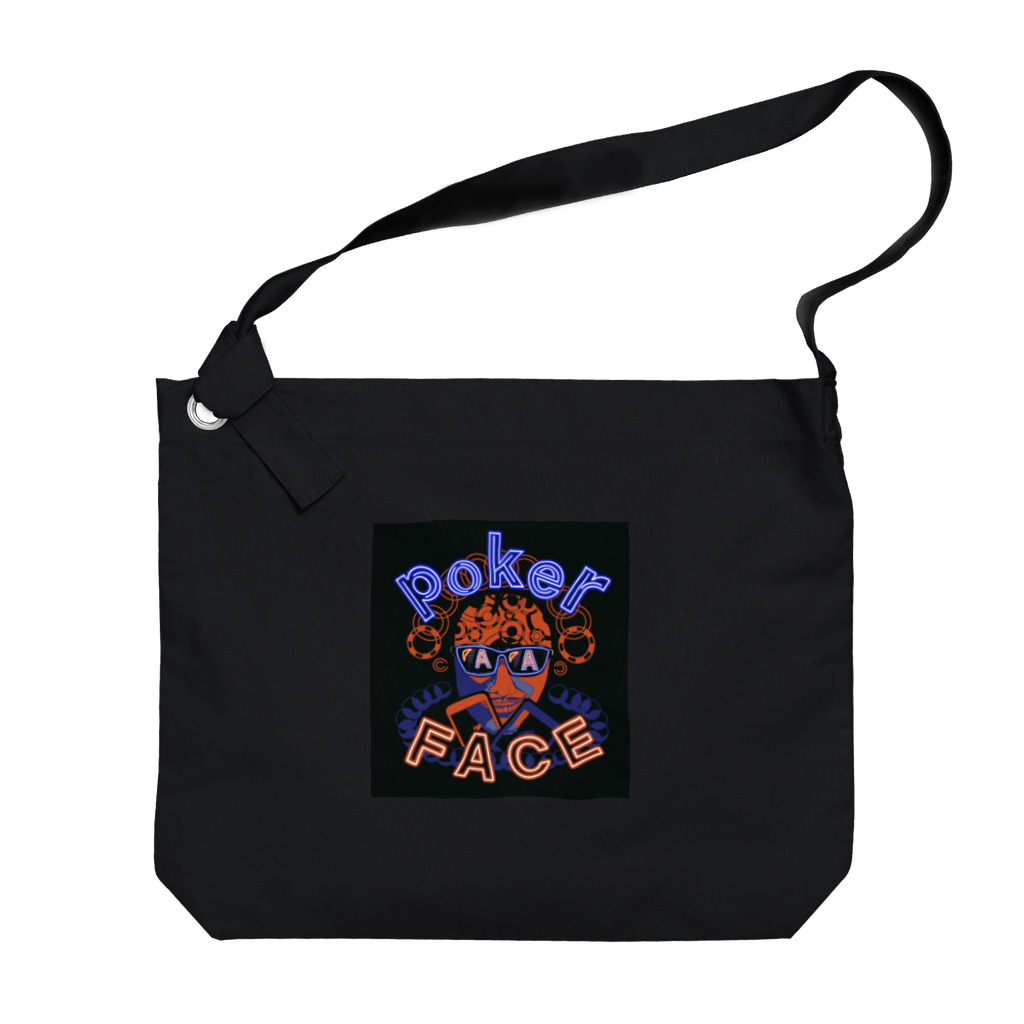 num_OROCHIのPoker face (AAver)【ポーカー】 Big Shoulder Bag