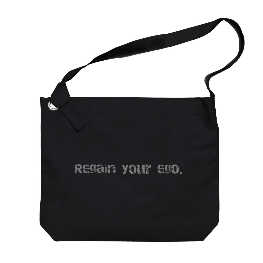 古春一生(Koharu Issey)のRegain your ego.(文字のみ) Big Shoulder Bag