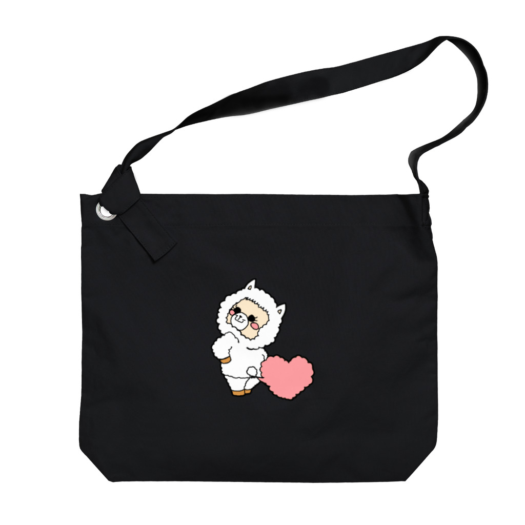 うきうっきースタンプのアルピケちゃん Big Shoulder Bag