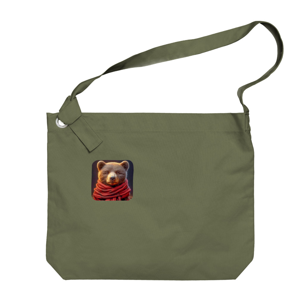 ひよこ豆★堂の森の熊 Big Shoulder Bag