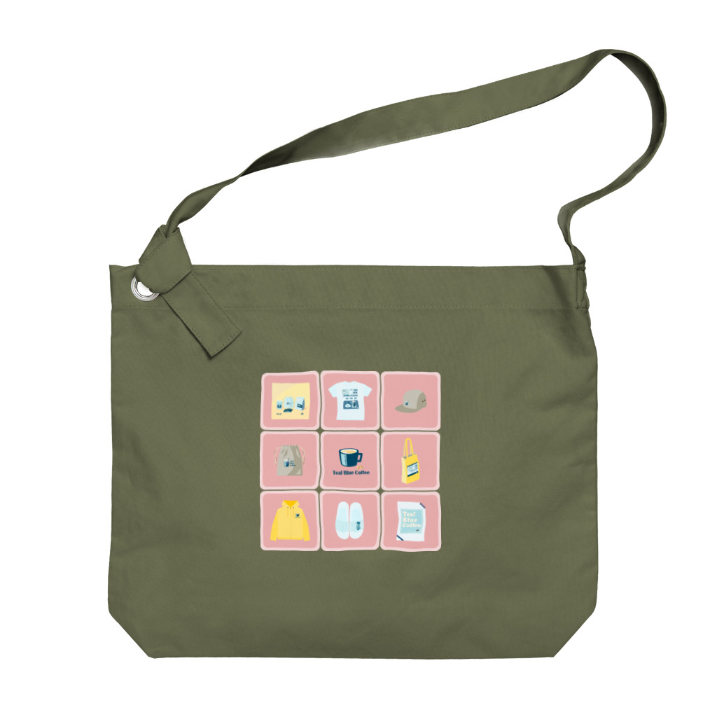 Teal Blue CoffeeのTealBlueItems _Cube PINK Ver. Big Shoulder Bag