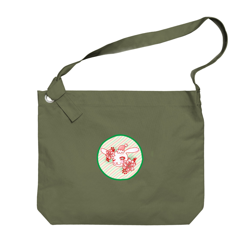 Rabbitflowerの♥らびこ♥クリスマスデザイン Big Shoulder Bag