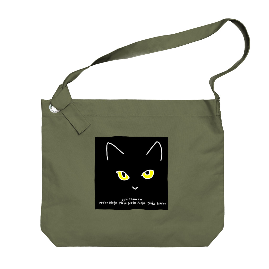 kurikanocoromothiのくろねこくりかのこ Big Shoulder Bag