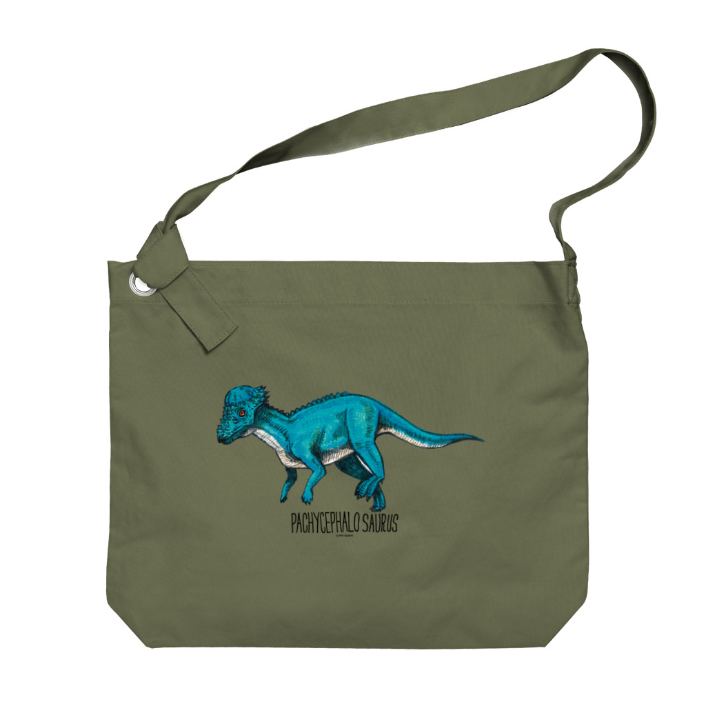 オガワユミエのパキケファロサウルス Big Shoulder Bag