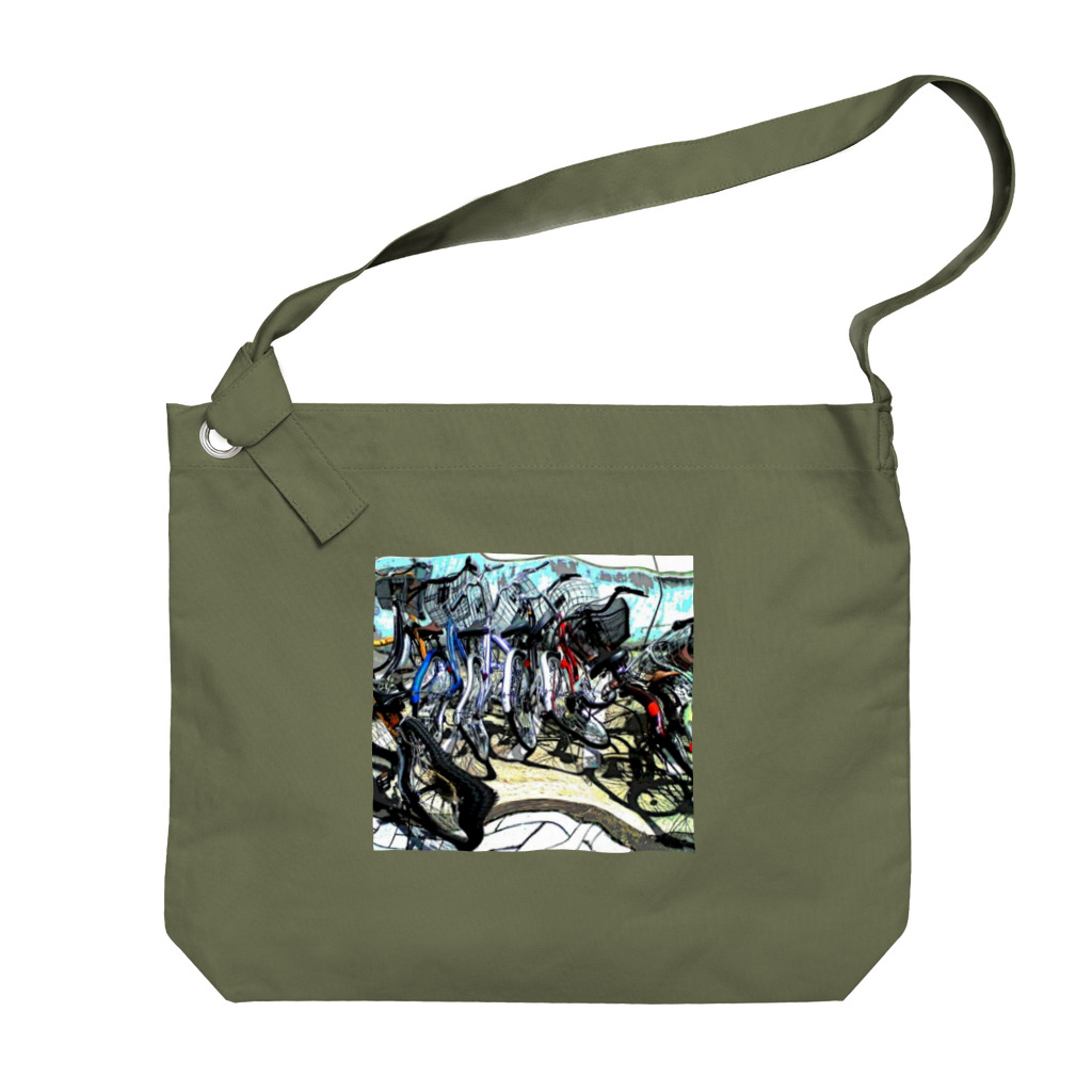 日々好日屋2号店の自転車ドミノ Big Shoulder Bag