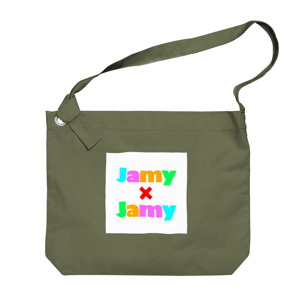 JamyJamyStudioのJamyJamyStudio公式ロゴ「NICE色」 Big Shoulder Bag