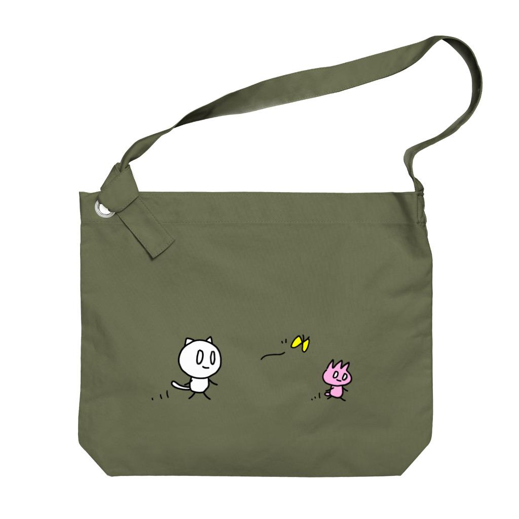 ねむねこのお散歩ねむねこ＆ピコまる Big Shoulder Bag