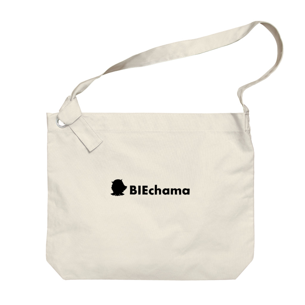 NagaChika（えぬどっと屋）のアマビエ BIEchama ロゴ ビッグショルダーバッグ