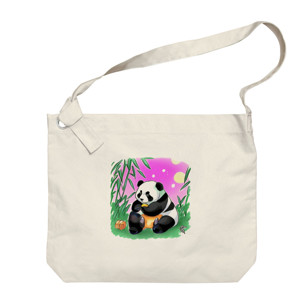 Magokoroの夏のパンダ Big Shoulder Bag