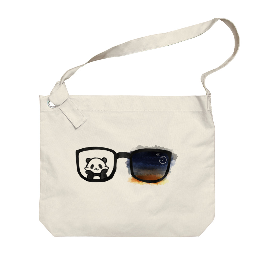 Apple Bears Collectionのメガネの景色【パンダ】 ビッグショルダーバッグ