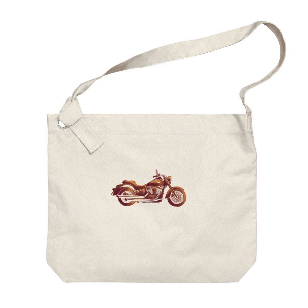 カササギの巣のアメリカンバイク乗ろうぜ！お前バイクな Big Shoulder Bag