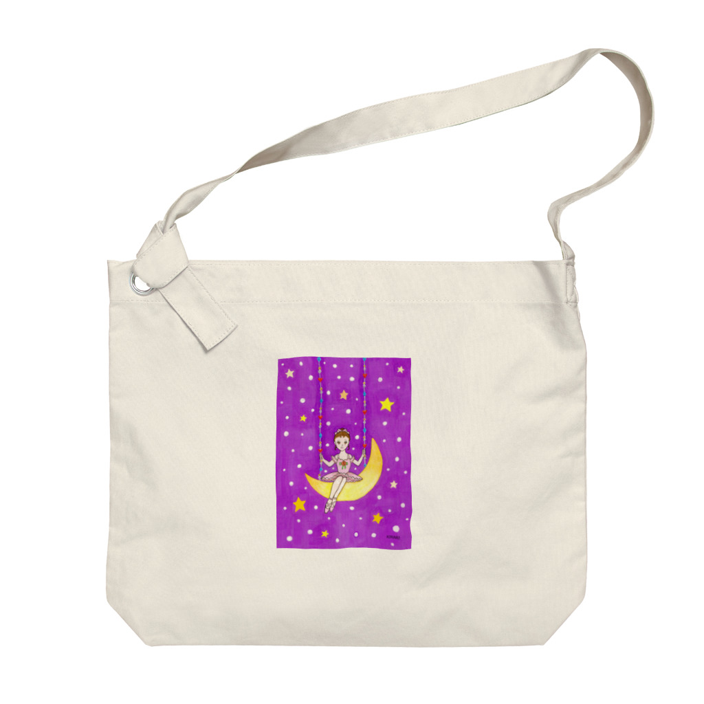 KIRARIの夢色雑貨屋さんの「月のバレリーナ」 Big Shoulder Bag