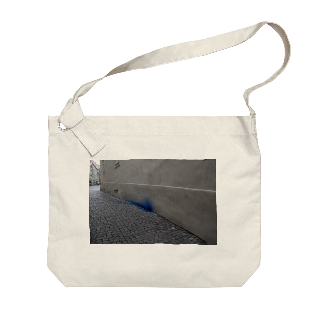 川のブループラハ Big Shoulder Bag