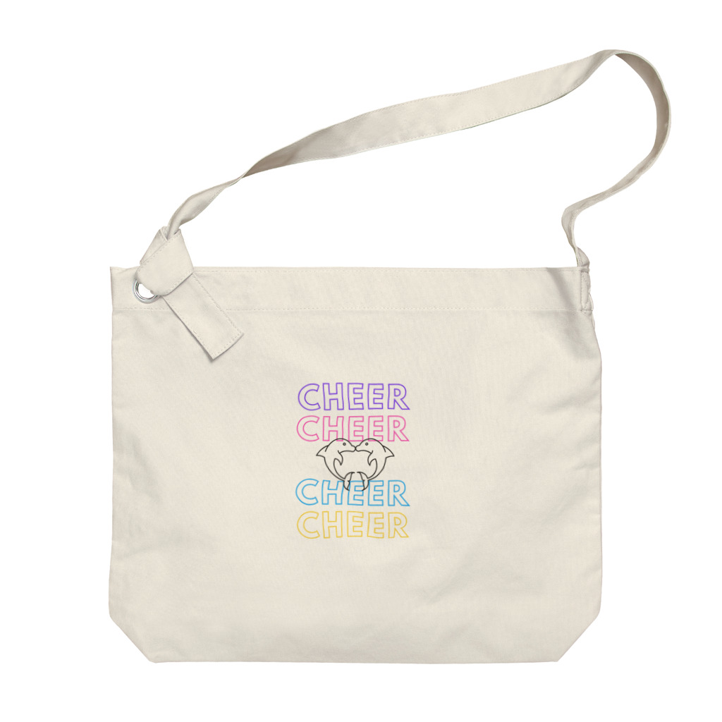 チアグッズショップ CHEER POINTのCHEERCHEERシリーズ（ドルフィン） Big Shoulder Bag