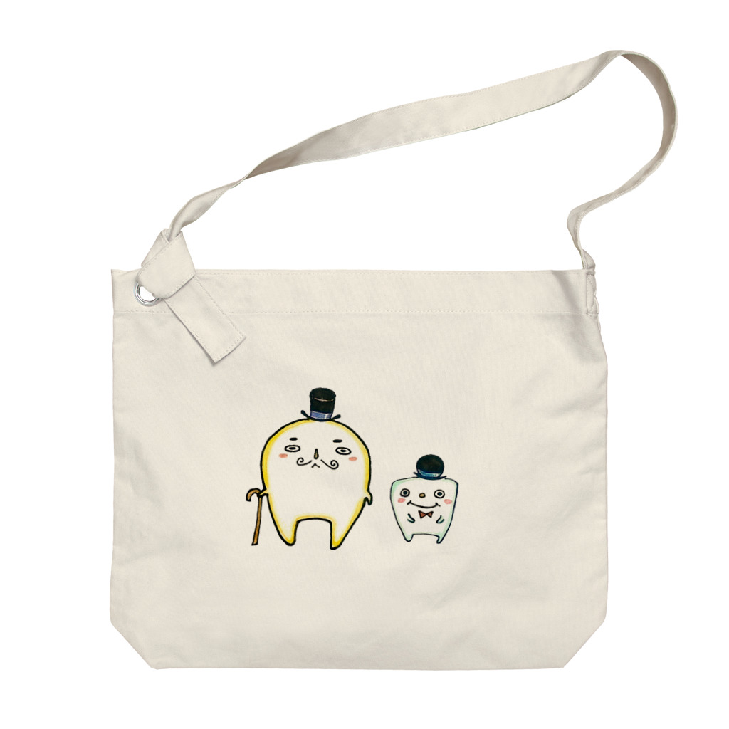 ぷいこのおみせのえーきゅー紳士とにゅーしたん。 Big Shoulder Bag