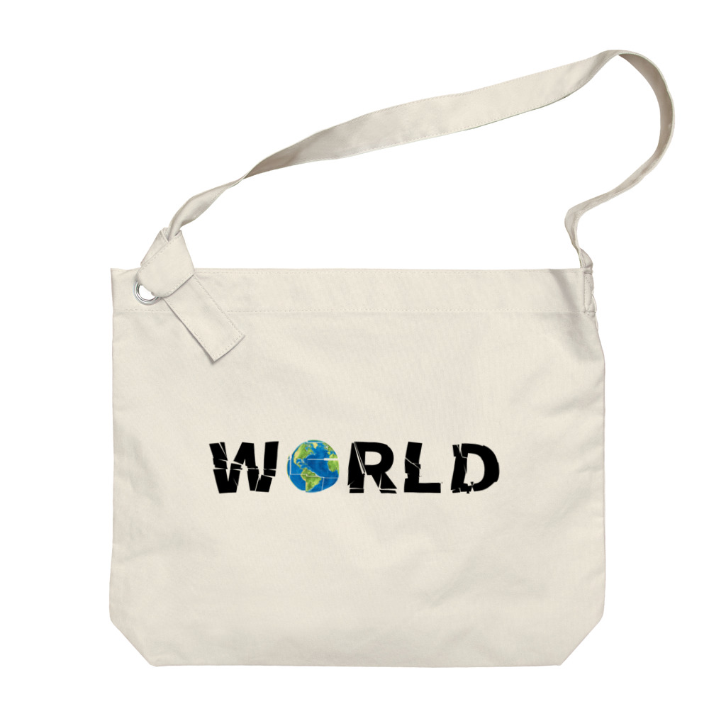 Ａ’ｚｗｏｒｋＳのWORLD(英字＋１シリーズ) Big Shoulder Bag