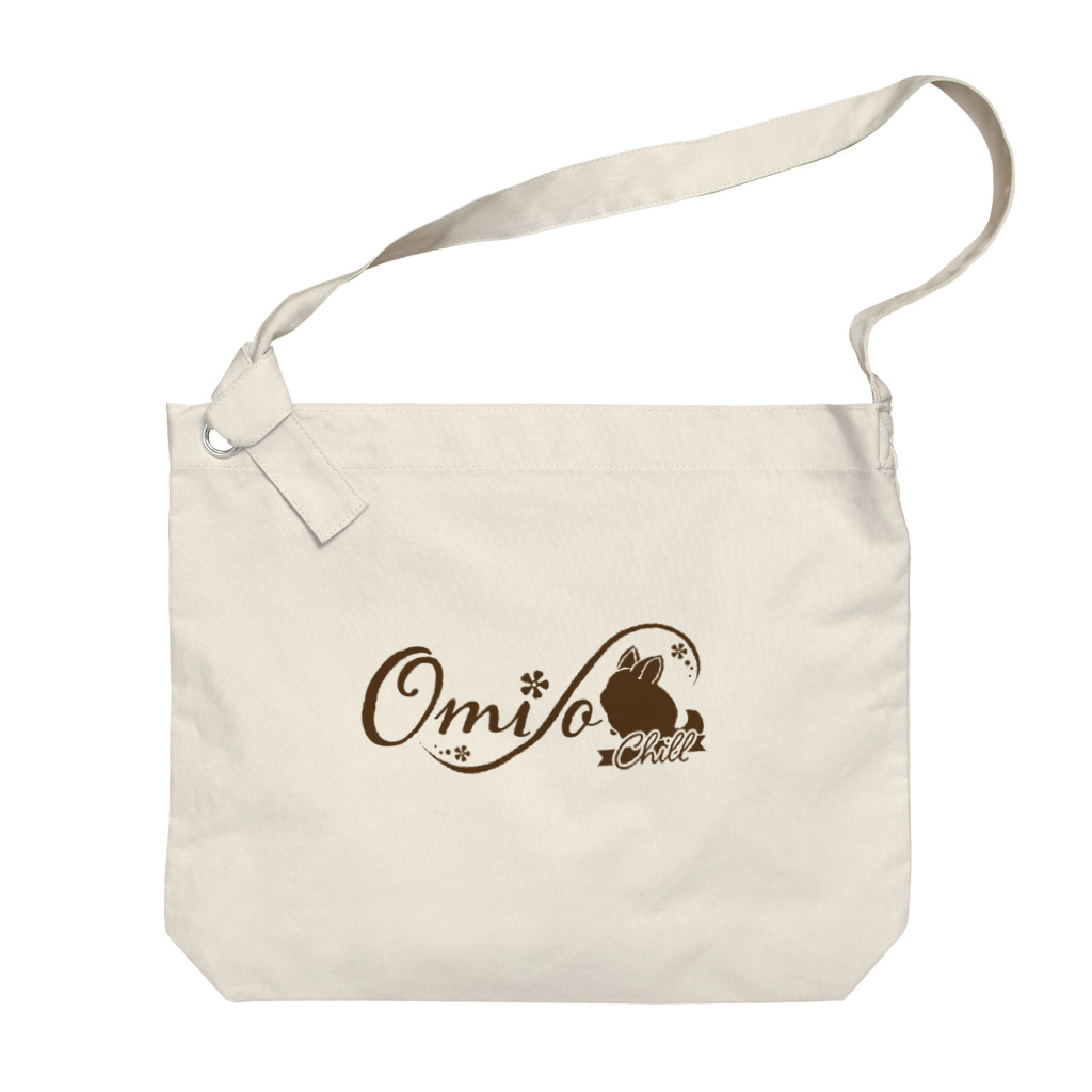 OmisoChillの<OmisoChill> チンチラロゴ ちる ver Big Shoulder Bag