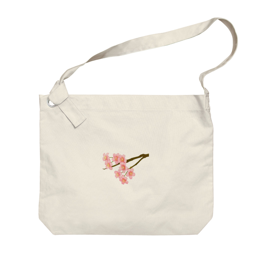紅藤コミミズクの桜 Big Shoulder Bag