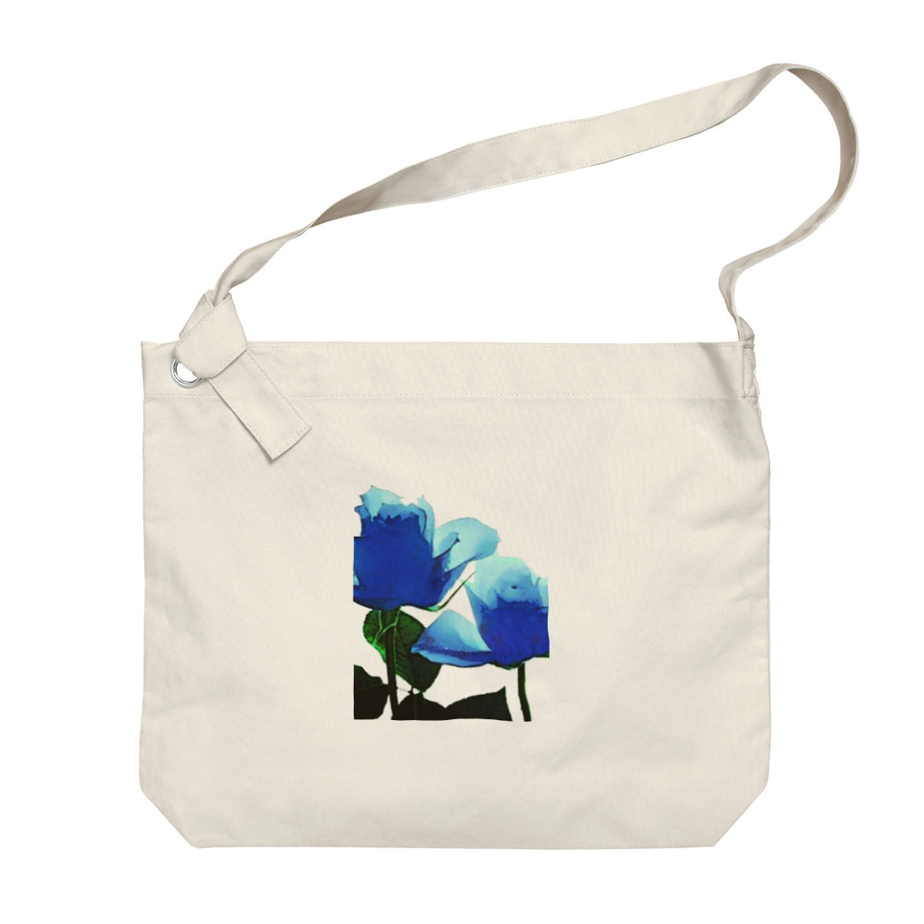 Anna’s galleryのBlue Rose Big Shoulder Bag