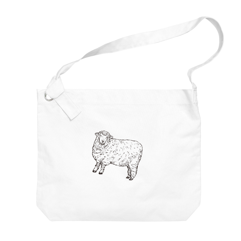 TUNNEY’S Fiber art worksの羊 Big Shoulder Bag