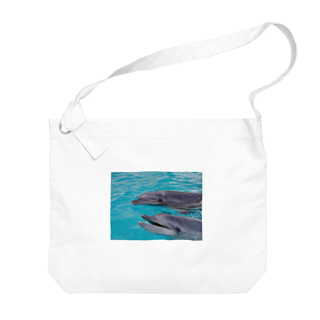海のおみせのイルカ Big Shoulder Bag