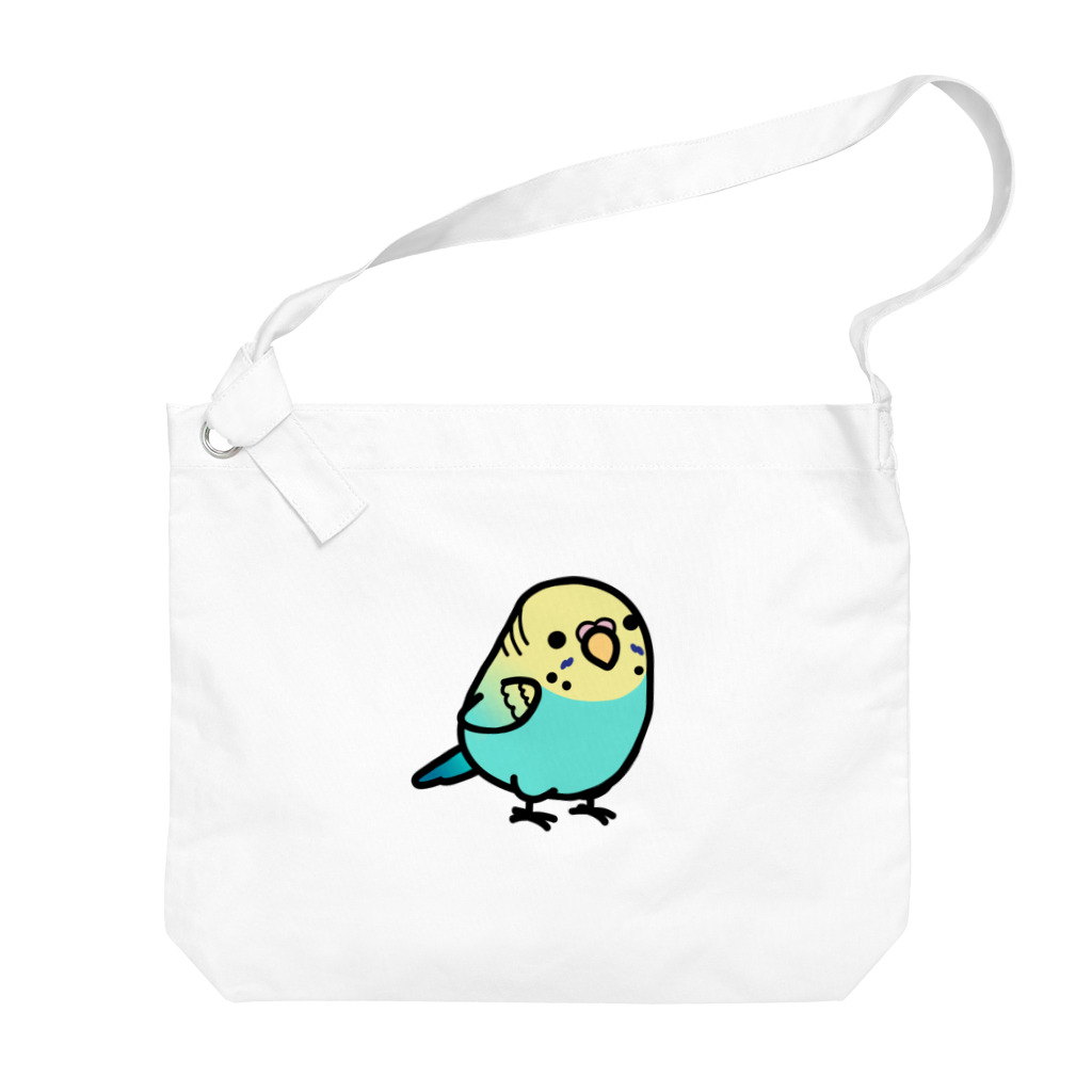 Cody the LovebirdのChubby Bird　セキセイインコ Big Shoulder Bag