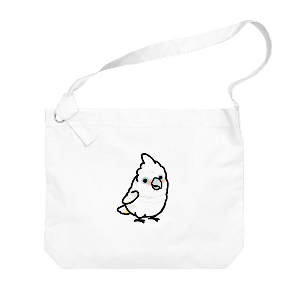 Cody the LovebirdのChubby Bird シロビタイムジオウム Big Shoulder Bag