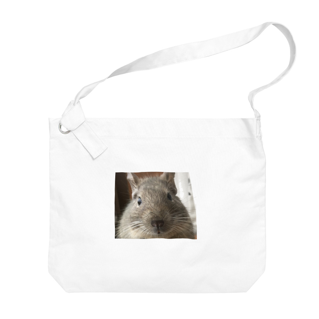 デグーのデン🐭コテツのデグー　ブルー Big Shoulder Bag