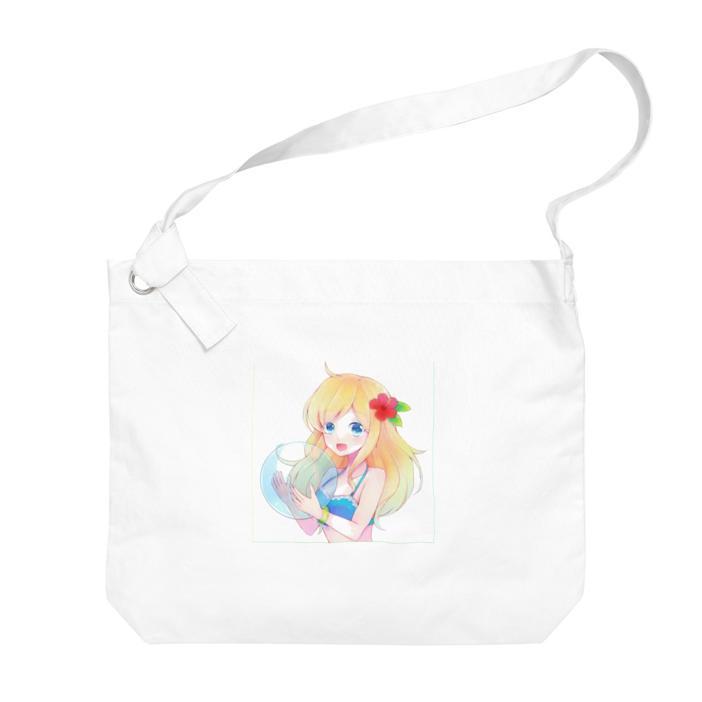 アクセルスタイルの水着美女　 Big Shoulder Bag