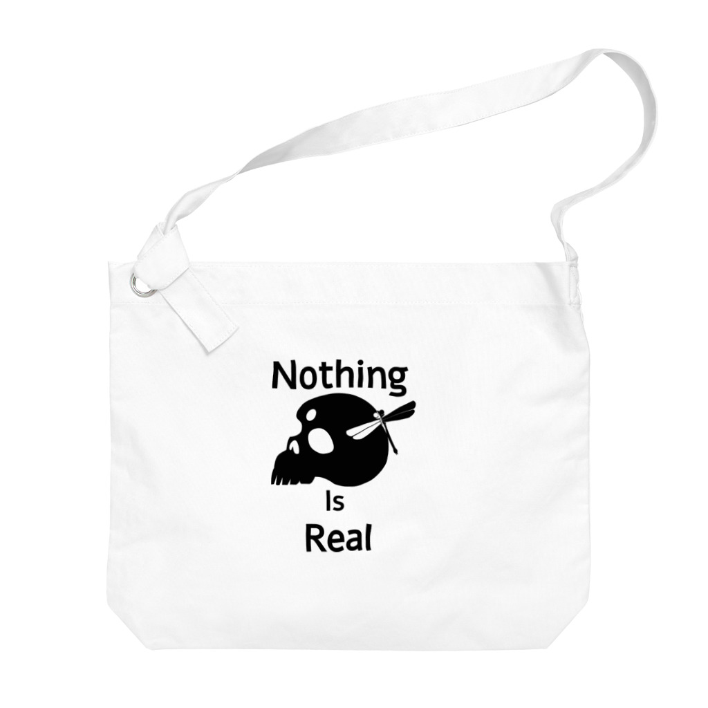 『NG （Niche・Gate）』ニッチゲート-- IN SUZURIのNothing Is Real.（黒） Big Shoulder Bag