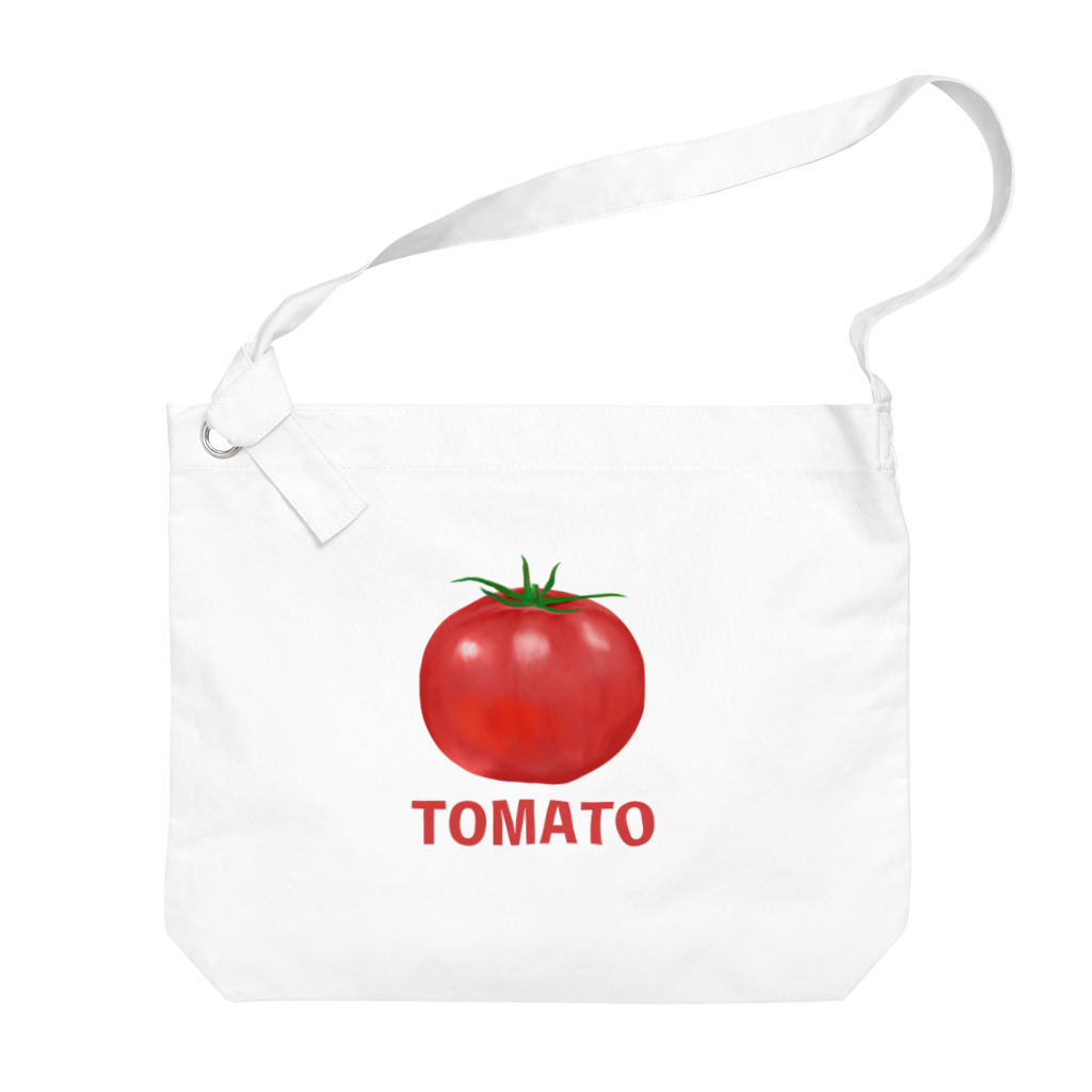chicodeza by suzuriのシンプルなトマトのイラスト ビッグショルダーバッグ