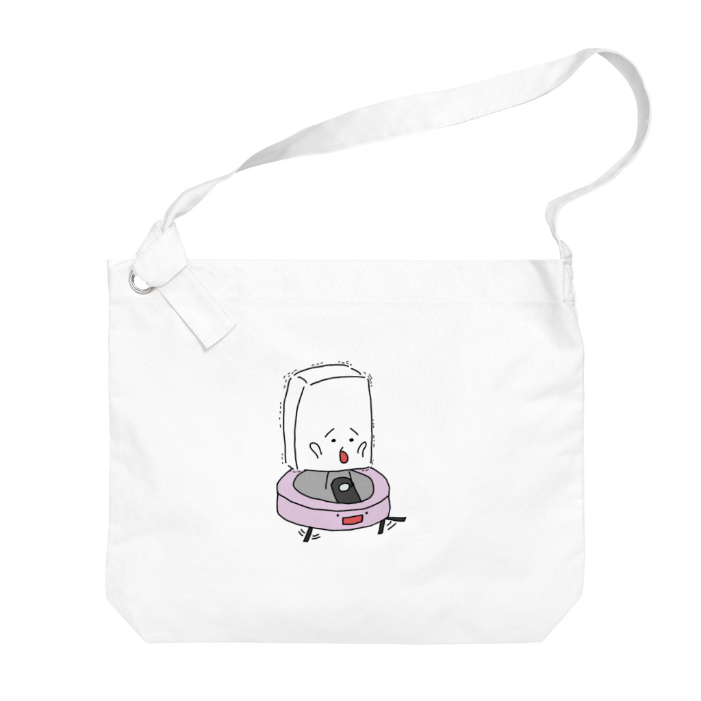 おとうふくんのロボット掃除機とおとうふくん Big Shoulder Bag